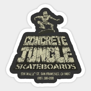 Concrete Jungle Skateboards Sticker